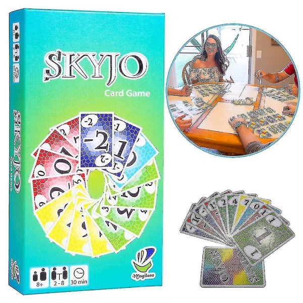 Skyjo by Magilano Hauska korttipeli Perhejuhlaviihdyttävä lautapeli lapsille aikuisille