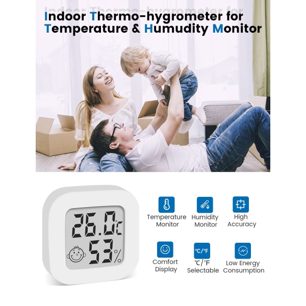 Digital Hygrometer inomhus minitermometer
