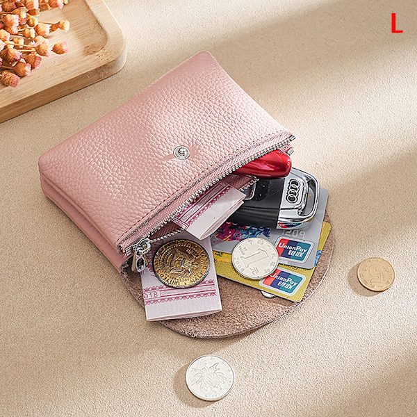 Kuhfell Kleine Geldbörsen für Frauen Mode Weibliche Kurze Geldbörsen L-double layer
