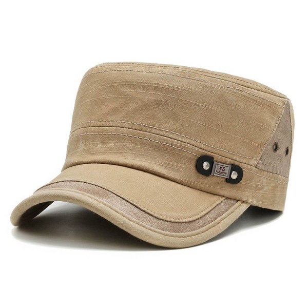 Sommer Camouflage Arm Hat Mænd Camo Military Cadet Combat Fishing Baseball Cap Beige