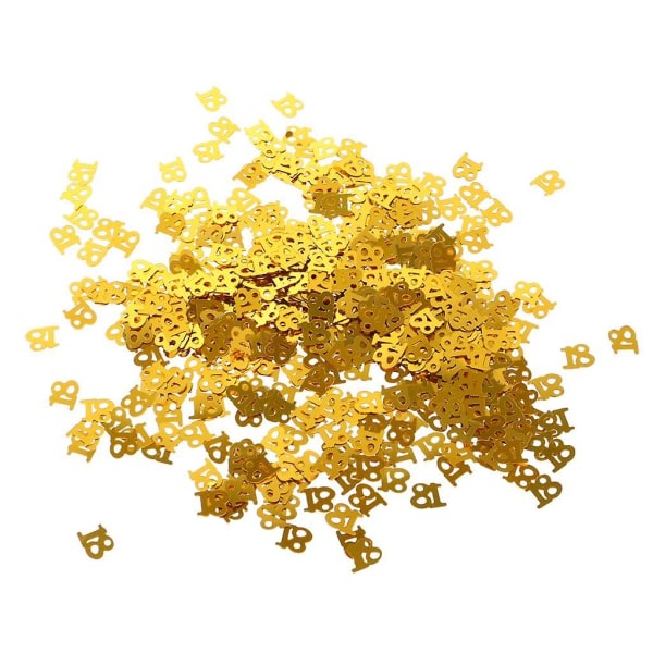 3xtable Confetti Age Födelsedagsfest Bröllopsdag Bord Confetti Gold 18