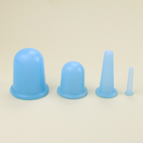 Koppning - vakuumkoppar för massage / cellulitbehandling 4-pack blue