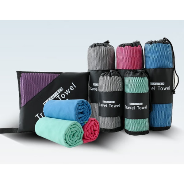 Mikrofiberhandduk - Storlekar - kompakt, ultralätt och snabbtorkande
