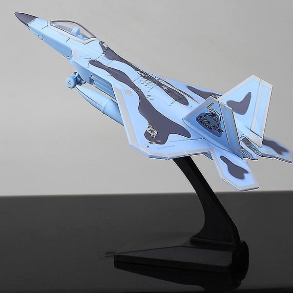 Flygplan modell J-15/f-22 Simuleringsjaktplan med ljud och lätt indragande flygplan