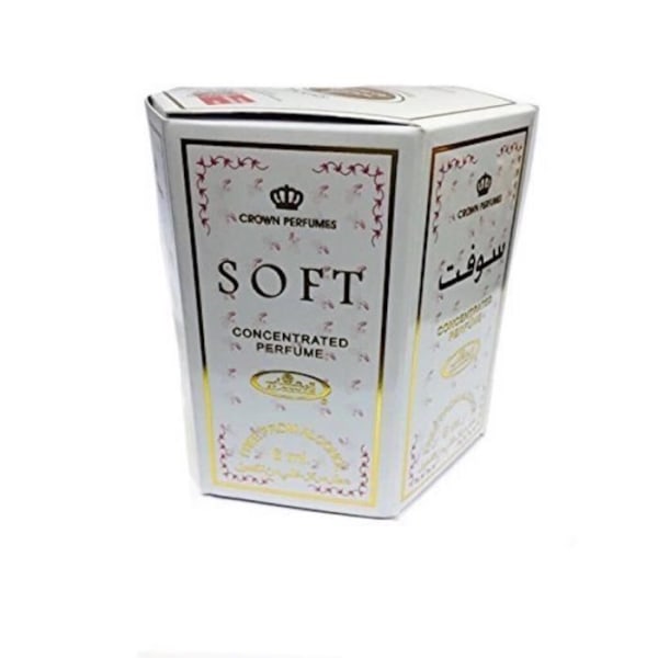 Pakke med 6 Musk Parfum Al Rehab Soft 6ml 100% olie