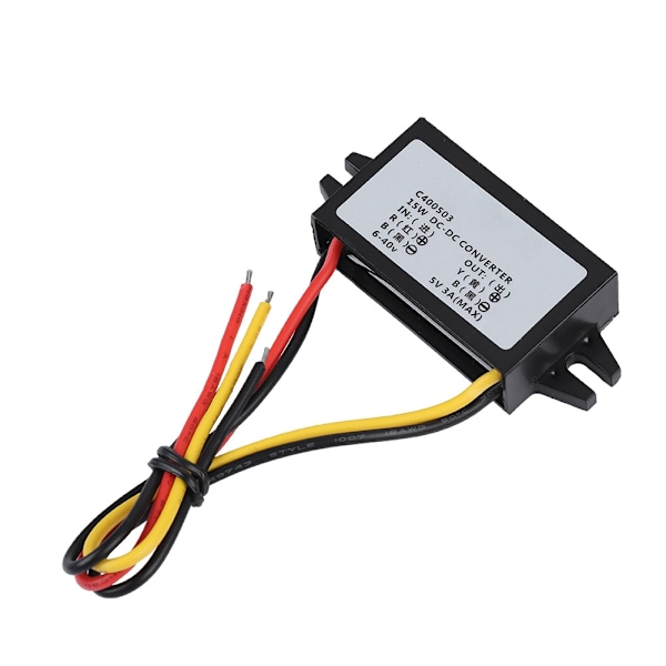 6-40V - 5V/3A DC Urosvirtamuunnin Auton Invertteri Raspberry Pi:lle/Puhelimelle/Navigaattorille/Ajo