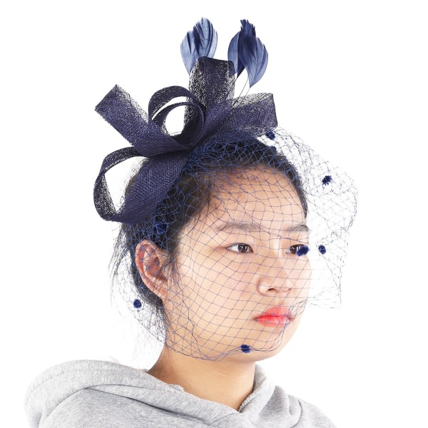 Bryllup Kvinder Net Mesh Brud Ansigts Slør Hatte Brud Fascinator