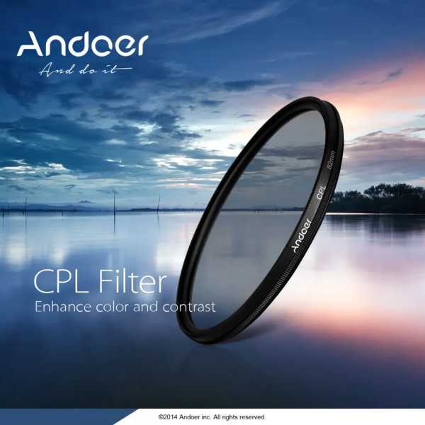 52 mm digitalt smalt CPL cirkulärt polariserande glasfilter för Canon Nikon Sony DSLR kameralins