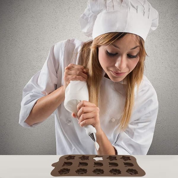 4-pak Blomsterformede Silikoneforme til Chokolade og Slik