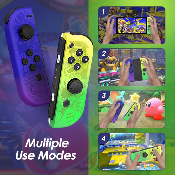 Controller til Nintendo Switch, Udskiftning til Switch Trådløs Controller med Dobbelt Vibration