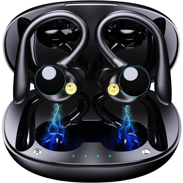 Bluetooth hörlurar sport, in-ear hörlurar trådlös Bluetooth 5.2