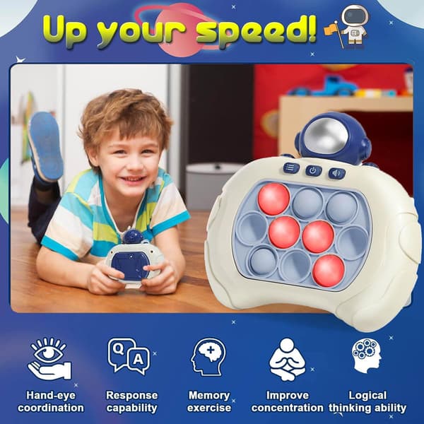 Snabb Push Pop Spel Det Fidget Leksaker Pro för Barn Vuxna, Push Bubble Stress Leksak,
