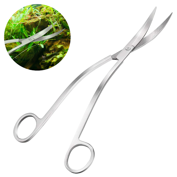 Rustfrit Stålbølgesaks Akvarietank Vandplante Tang
