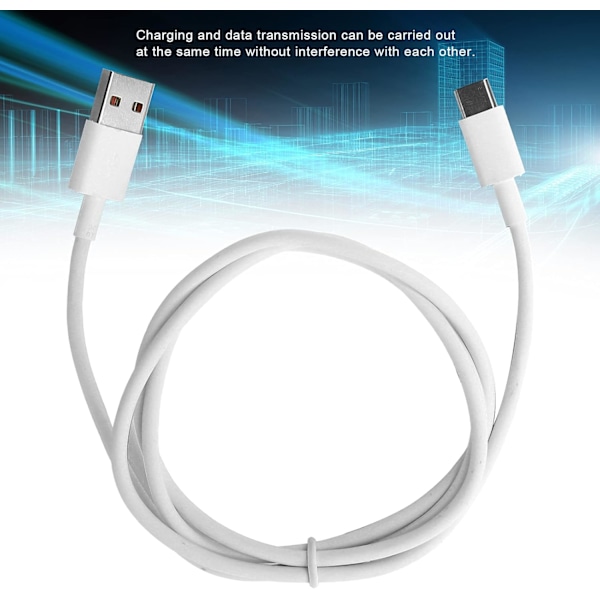 1M USB Type C Super Hurtig Opladningskabel, TPE Type C Datakabel til Mobiltelefoner, Tablets, Universal Datakabel (6A)