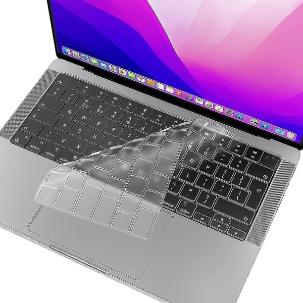 Ultratyndt Tpu-tastaturcover til Macbook Pro 14 & 16 M1 Pro & M1 Max Chip