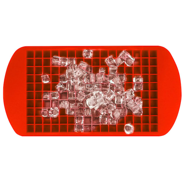 Ice mold for 160 mini ice cubes silicone Red