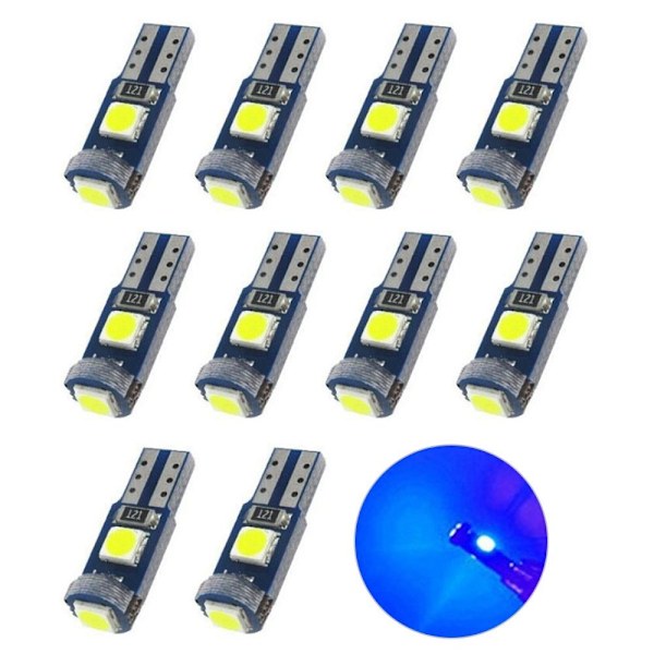 10kpl Auton kojelaudan polttimo LED-valo SININEN blue