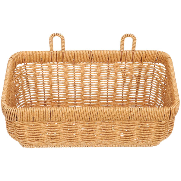 Lök Korg Handvävd Korg Hängande Vägg Lök Behållare Hem Förvaring Korg (28X16CM)