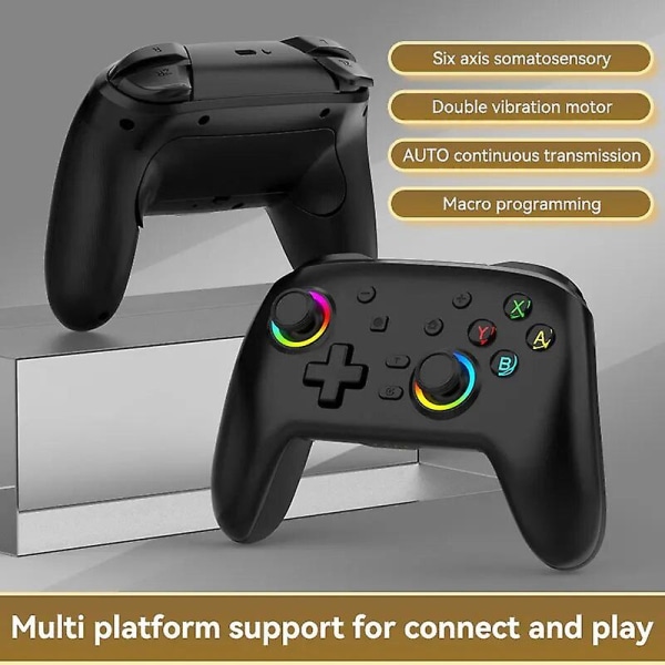 Switch Gamepad för Nintendo Switch Trådlös spelkontroll Datorspelskontroll Dual Motor Vibration