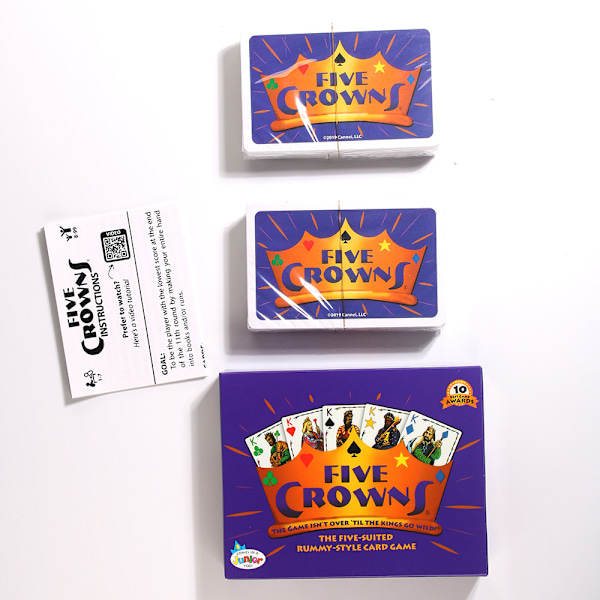 Five Crowns Korttipeli Perheelle - Hauskoja Pelejä Perheen Iltaan Lapsille Kruunupokeri Lautapeli Korttipelit 3