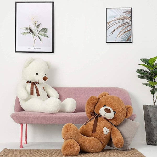 Suloinen nallekarhu pehmolelu, iso nallekarhu tummanruskea dark brown 80 cm
