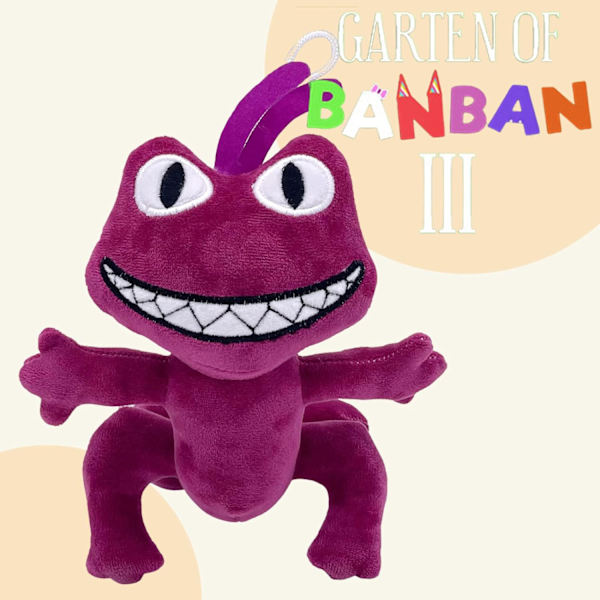 Plushleker, 3 Plushies, Stoffdyr Plush Doll for Fans og Barn (Lilla)