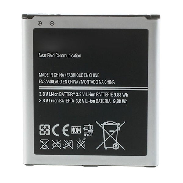 Reservebatteri for Samsung Galaxy S4 IV I9500 3.80V 2600mAh Li-ion (Kode: B