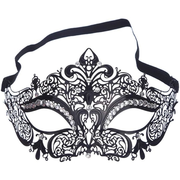 Metal Masquerade Mask Prom Ball Verona Masker Metal Laser Cutting Crystal Mask