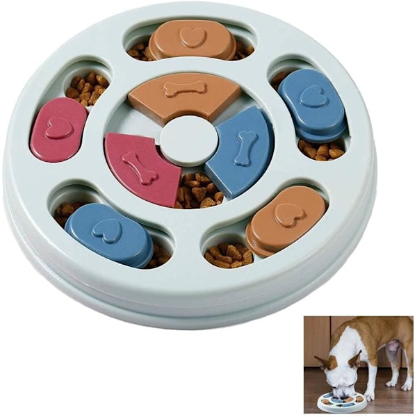 Hundleksak pussel feeder intelligens hund pussel utbildning leksaker hundar leksak med halkfri, Slow Feeder pusselskål
