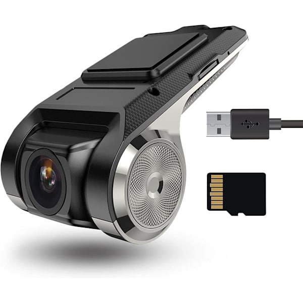 USB DVR-instrumentpanelskamera, Android-bilradio, vattentät, inspelare nattseende
