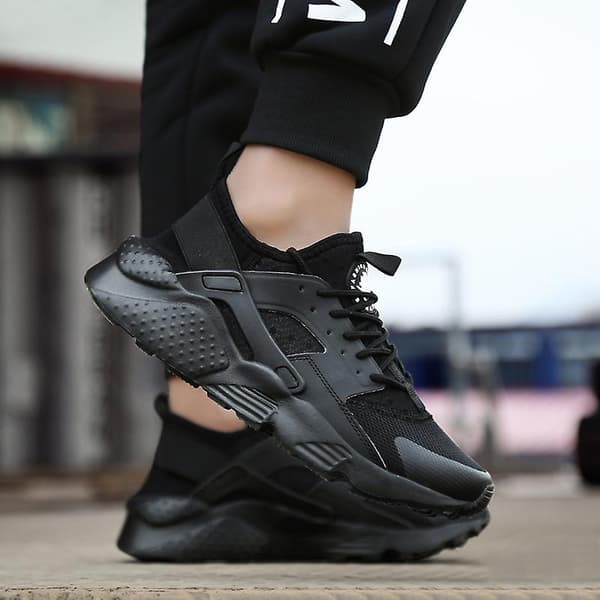 Herre Dame Sneakers Åndbare Løbesko Mode Sportssko Yj1627-1 Sort Black 46