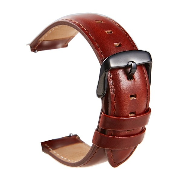 Klockarmband Nappa Läder MÖRKBRUN 18MM Mörkbrun_xx Dark Brown 18mm