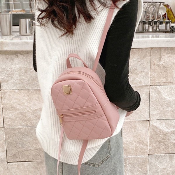 Mini pieni reppu naisille olkalaukku PINK pink