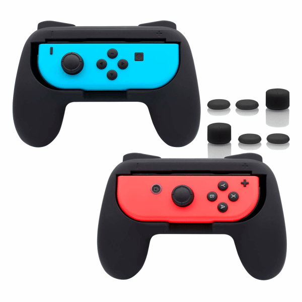 Grepp som är kompatibla med Nintendo Switch för Joy Con & OLED-modell för Joycon black