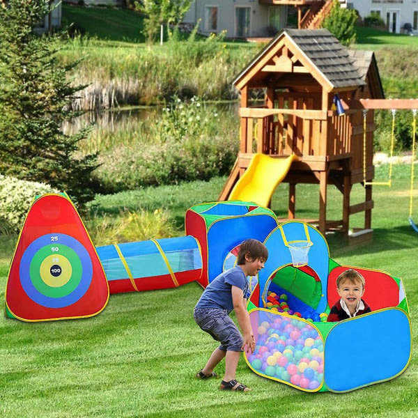 5-i-1 Pop-up Ball Pit Tent Tunnel Barn for Barn