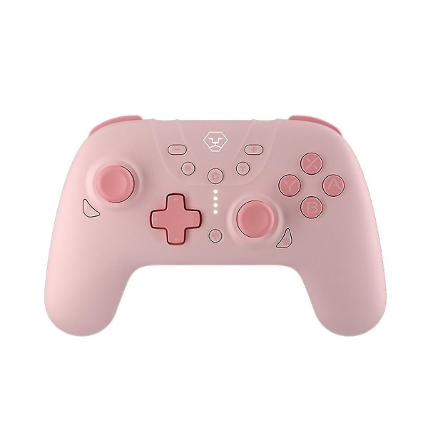 Switch Pro Bluetooth Gamepad Ns Oled Handtag Med Burst Vibration Lite Gamepad Rosa