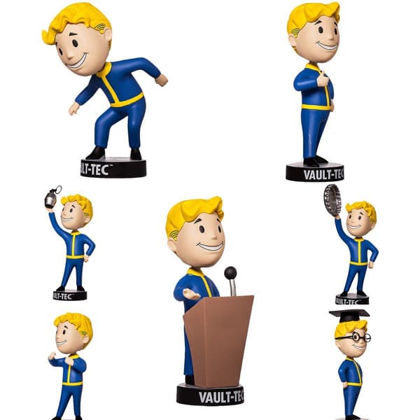Vault Fallout 4 Boy Bobblehead Gaming Anime Figurer Legetøj Serie Model Samling 7# INTELLIGENCE