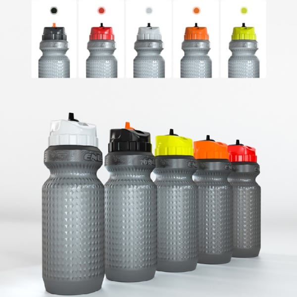 Sport stor vandflaske med sugerør Letvægts sportsflaske 650 ml vandflaske til cykling Camping Vandreture gul gul