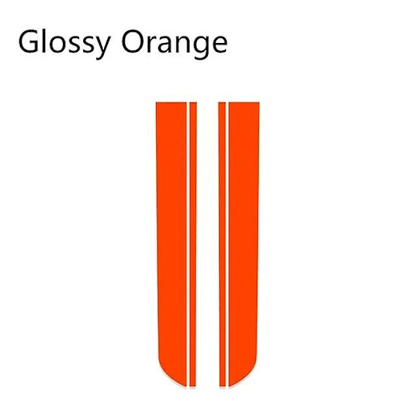 Auton sisätilan konepellin tarrat MINI Cooper One S JCW Countryman Clubman R55 R60 R61 F54 F55 F56 Auto Head Stripe -WELLNGS Orange