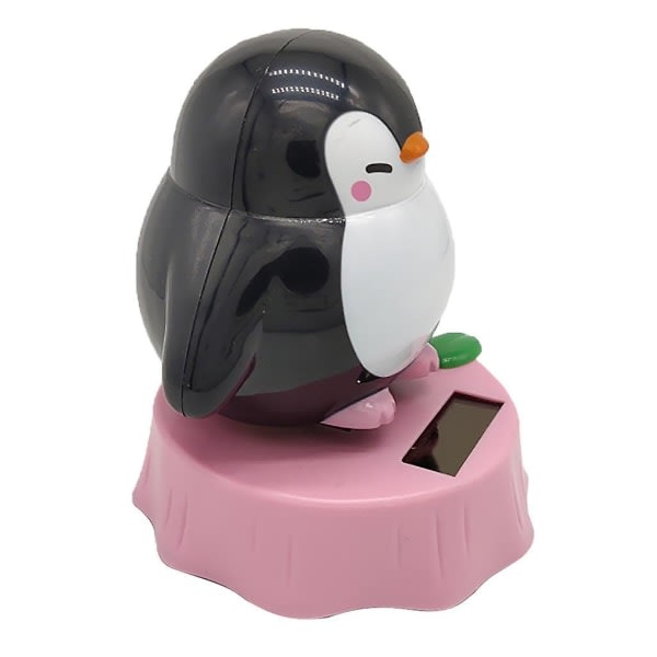 Suloinen aurinkoenergialla toimiva tanssiva pingviinihahmo Bobble-lelu kodin työpöydän sisustus H