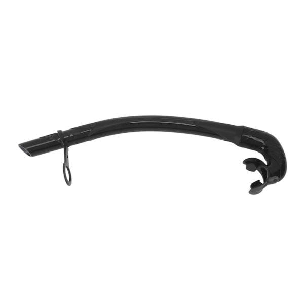 Dykke Snorkel Foldbar Luktfri Silikon L-formet 38cm Myk Freediving våt snorkel for trening svart