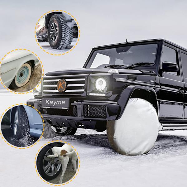 Renkaan suojukset, 4 kpl, matkailuvaunu, asuntovaunu, kuorma-auto, SUV, matkailuauto W