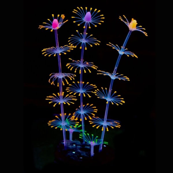 Strip Coral Plant Ornament Glowing Effect silikoni keinotekoinen koristelu