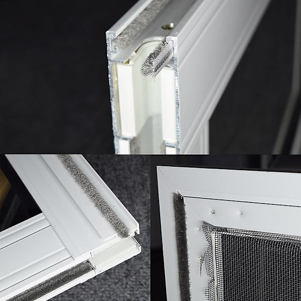 10 m itseliimautuva harjatiiviste oven ja ikkunan eristykseen, tuulen- ja pölynkestävä, äänieristävä tiivistenauha kotiin 7*8 mm 7*8mm gray