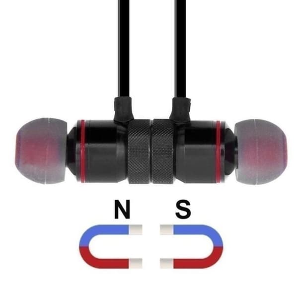 Unisex Hodetelefoner Ørepropp Håndfri Bluetooth Gym Trådløst Headset black