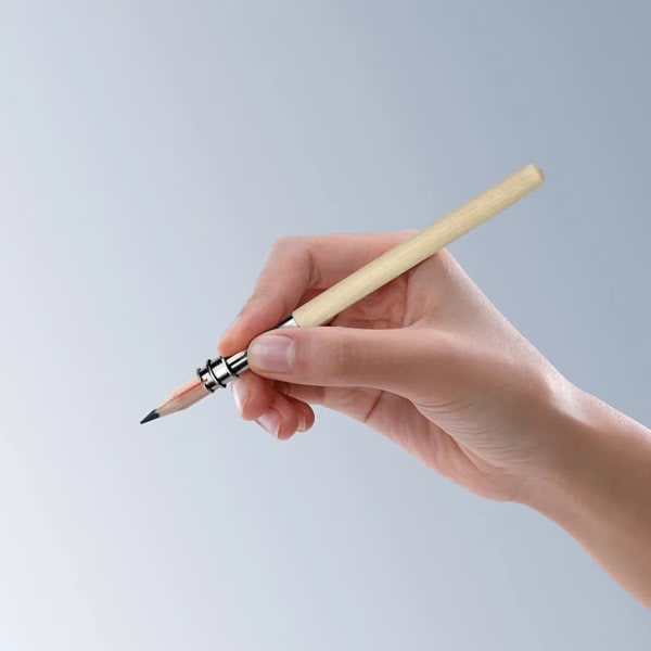 8 kpl lyijykynänjatke Säädettävä kynänjatke Puinen kynänjatke säädettävällä metallisilmukkakynätelineellä opiskelijoiden koulutoimistotarvikkeille