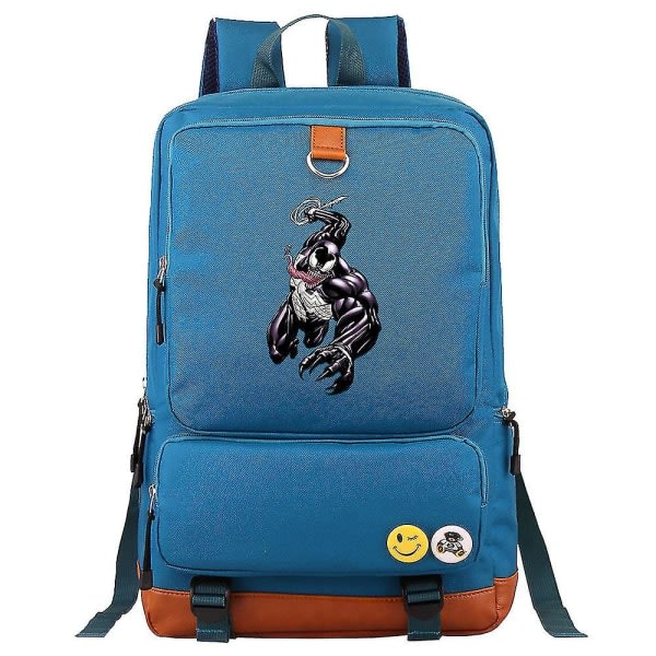 Suurikokoinen print koululaukku teini-ikäisille (1-36) H (sininen)