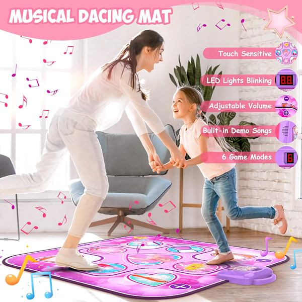 Musikkdansematte for barn med 6 spillmoduser Princess