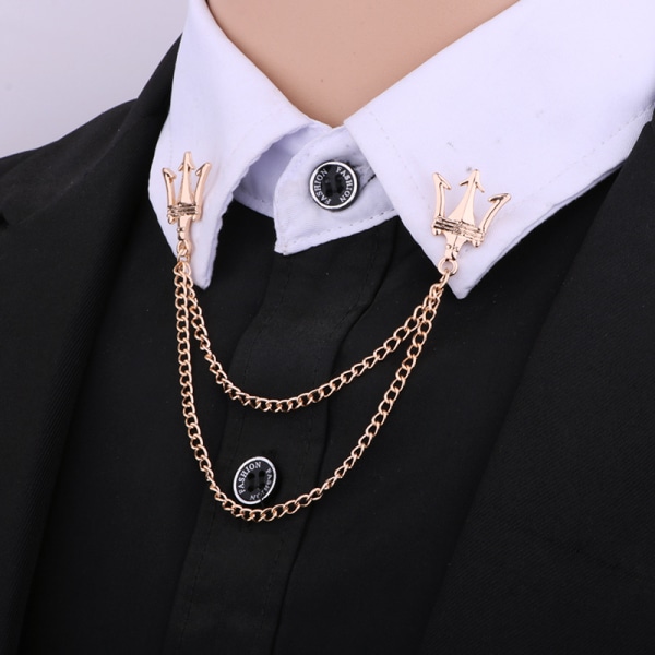 Retro smykker Perleblomst Brosje Dame Motekjede Dusk Personlighet Skjorte Kragepinne Enkle klær til morsdagsgave