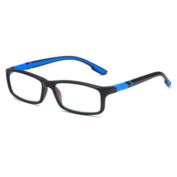 Anti-blått ljus läsglasögon Avlånga glasögon BLÅ STYRKA Blu Blue Strength 250